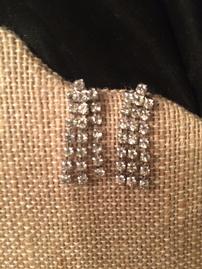 Faux Diamond Dangle Earrings //269